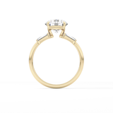 Round Three Stone Lab Grown Diamond Engagement Ring