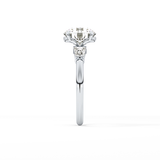 Round Three Stone Lab Grown Diamond Engagement Ring