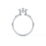 Round Three Stone Lab Grown Diamond Engagement Ring