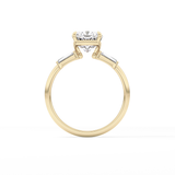Cushion Three Stone Lab Grown Diamond Engagement Ring
