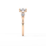 Cushion Three Stone Lab Grown Diamond Engagement Ring