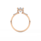 Cushion Three Stone Lab Grown Diamond Engagement Ring