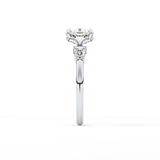 Cushion Three Stone Lab Grown Diamond Engagement Ring
