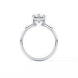 Cushion Three Stone Lab Grown Diamond Engagement Ring