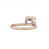 East West Emerald Solitaire Lab Grown Diamond Engagement Ring