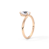 Pear Solitaire Lab Grown Diamond Engagement Ring