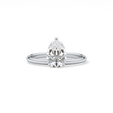 Pear Solitaire Lab Grown Diamond Engagement Ring