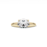 East West Oval Solitaire Lab Grown Diamond Engagement Ring