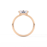 East West Oval Solitaire Lab Grown Diamond Engagement Ring