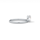 East West Oval Solitaire Lab Grown Diamond Engagement Ring
