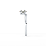 East West Oval Solitaire Lab Grown Diamond Engagement Ring