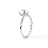 East West Oval Solitaire Lab Grown Diamond Engagement Ring