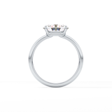 East West Oval Solitaire Lab Grown Diamond Engagement Ring