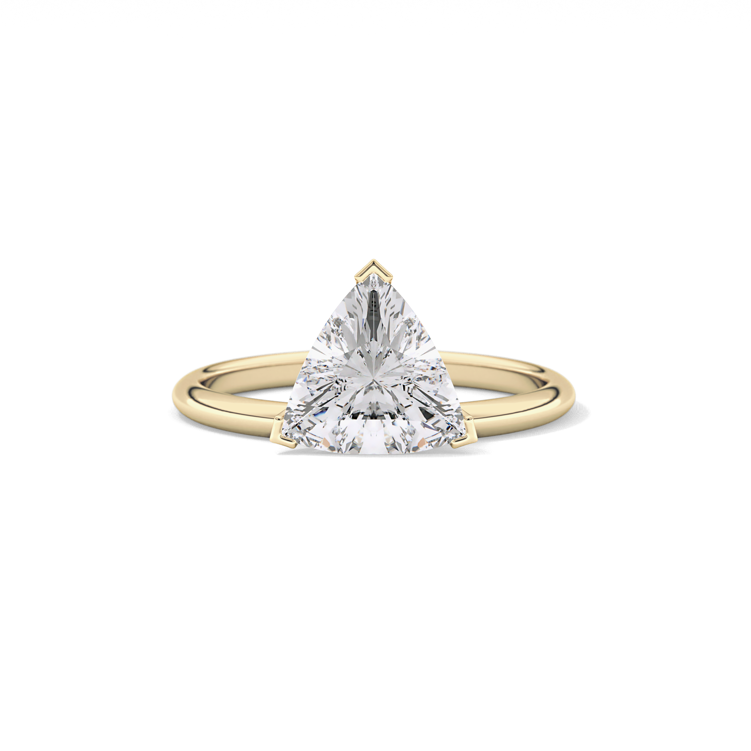 Trillion Solitaire Lab Grown Diamond Engagement Ring