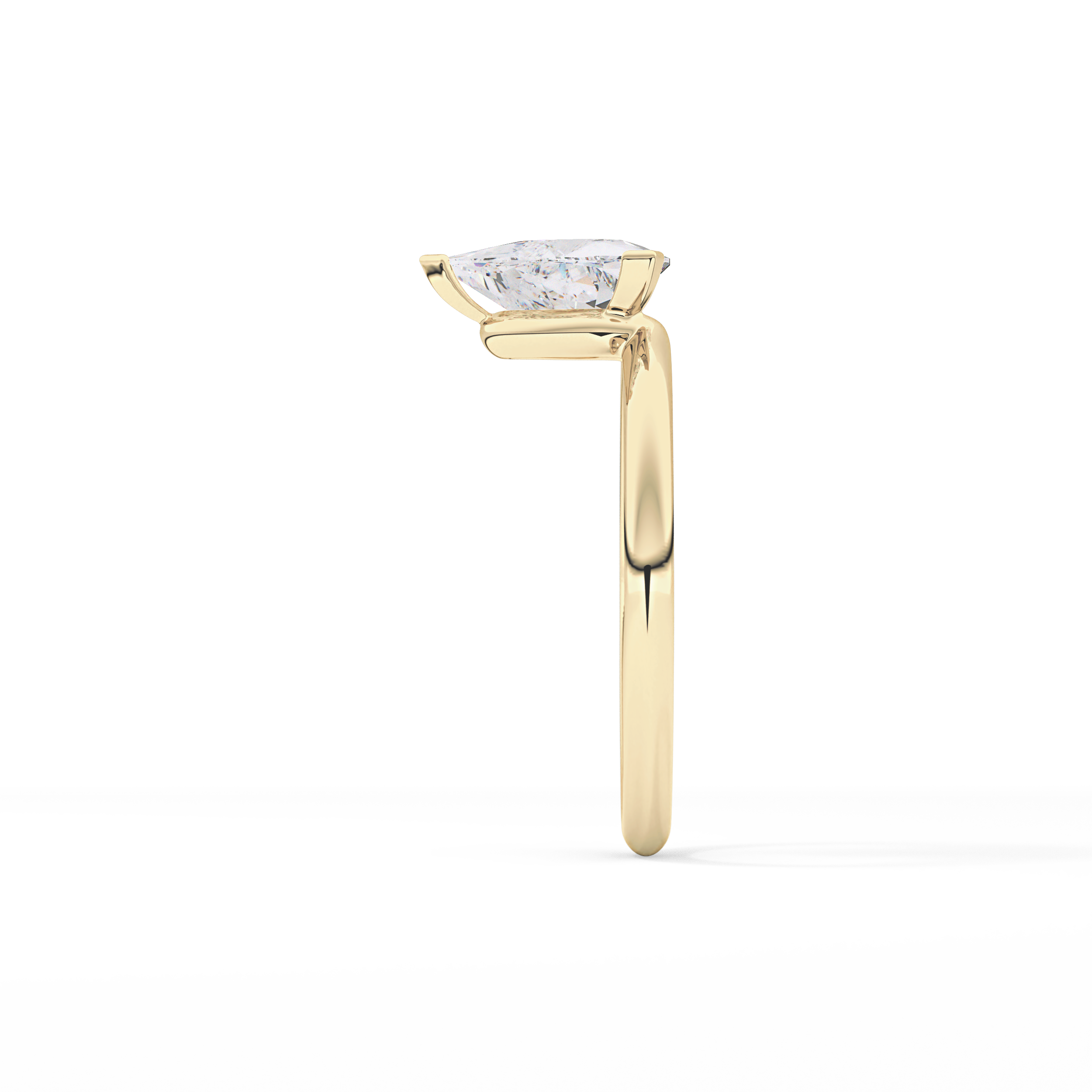 Trillion Solitaire Lab Grown Diamond Engagement Ring