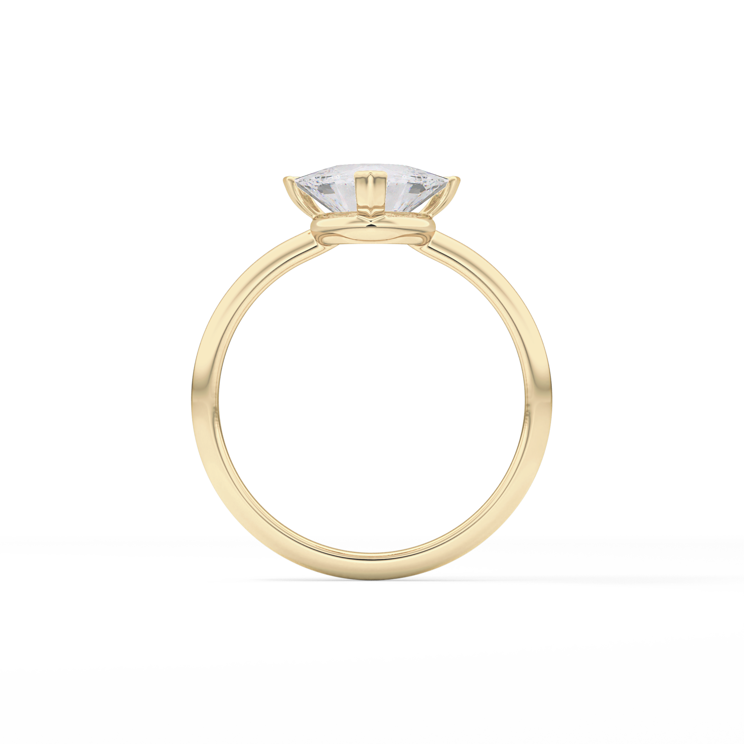 Trillion Solitaire Lab Grown Diamond Engagement Ring