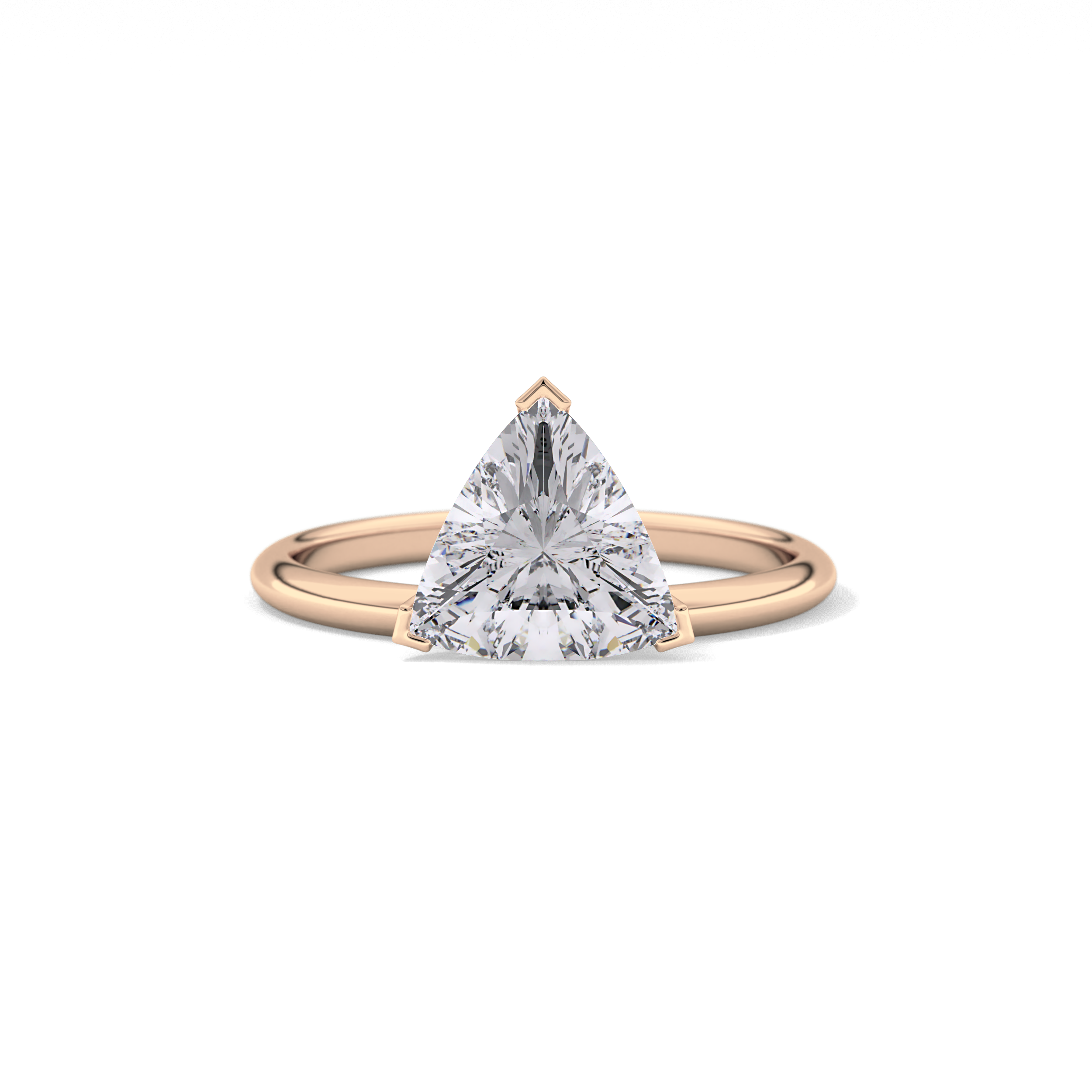 Trillion Solitaire Lab Grown Diamond Engagement Ring