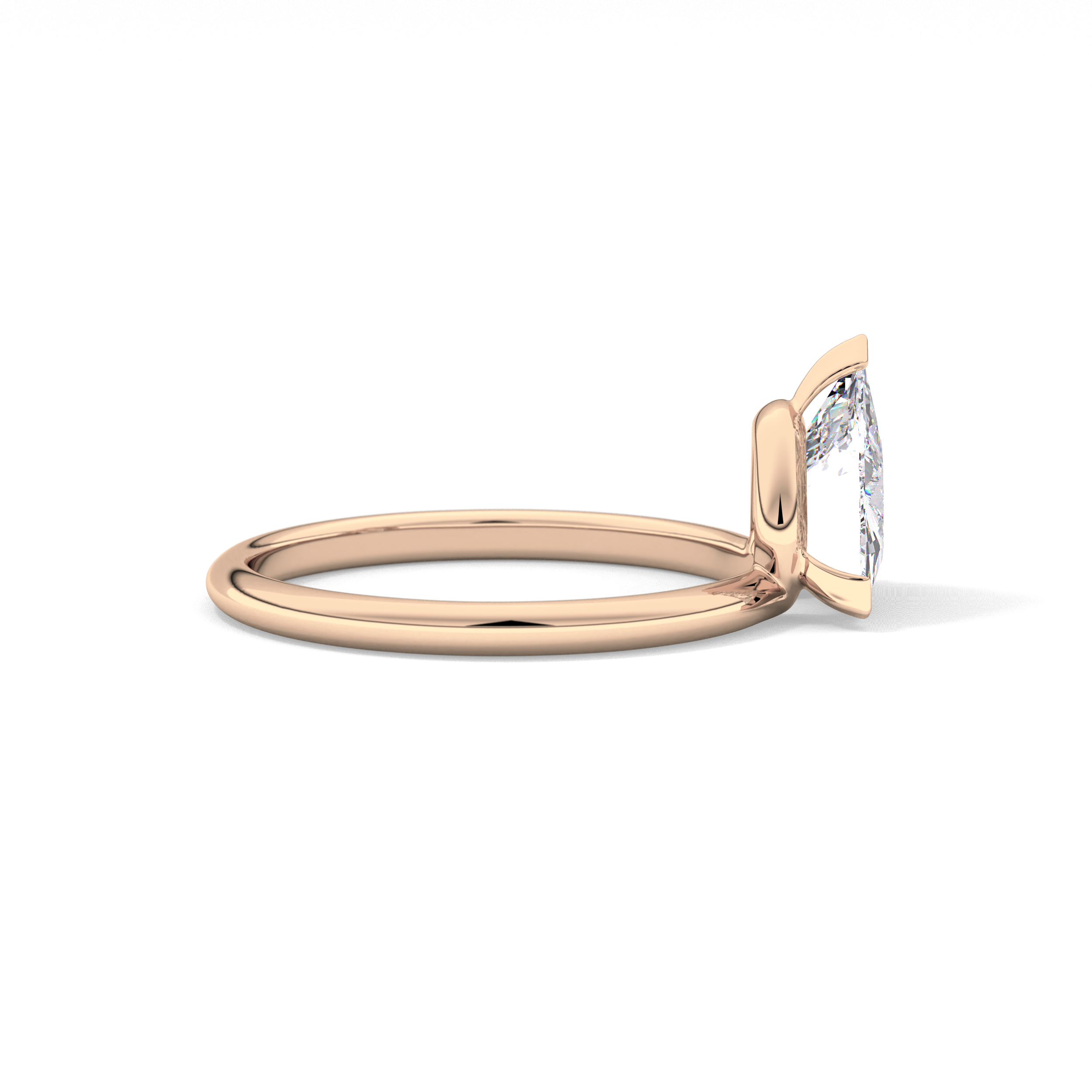 Trillion Solitaire Lab Grown Diamond Engagement Ring