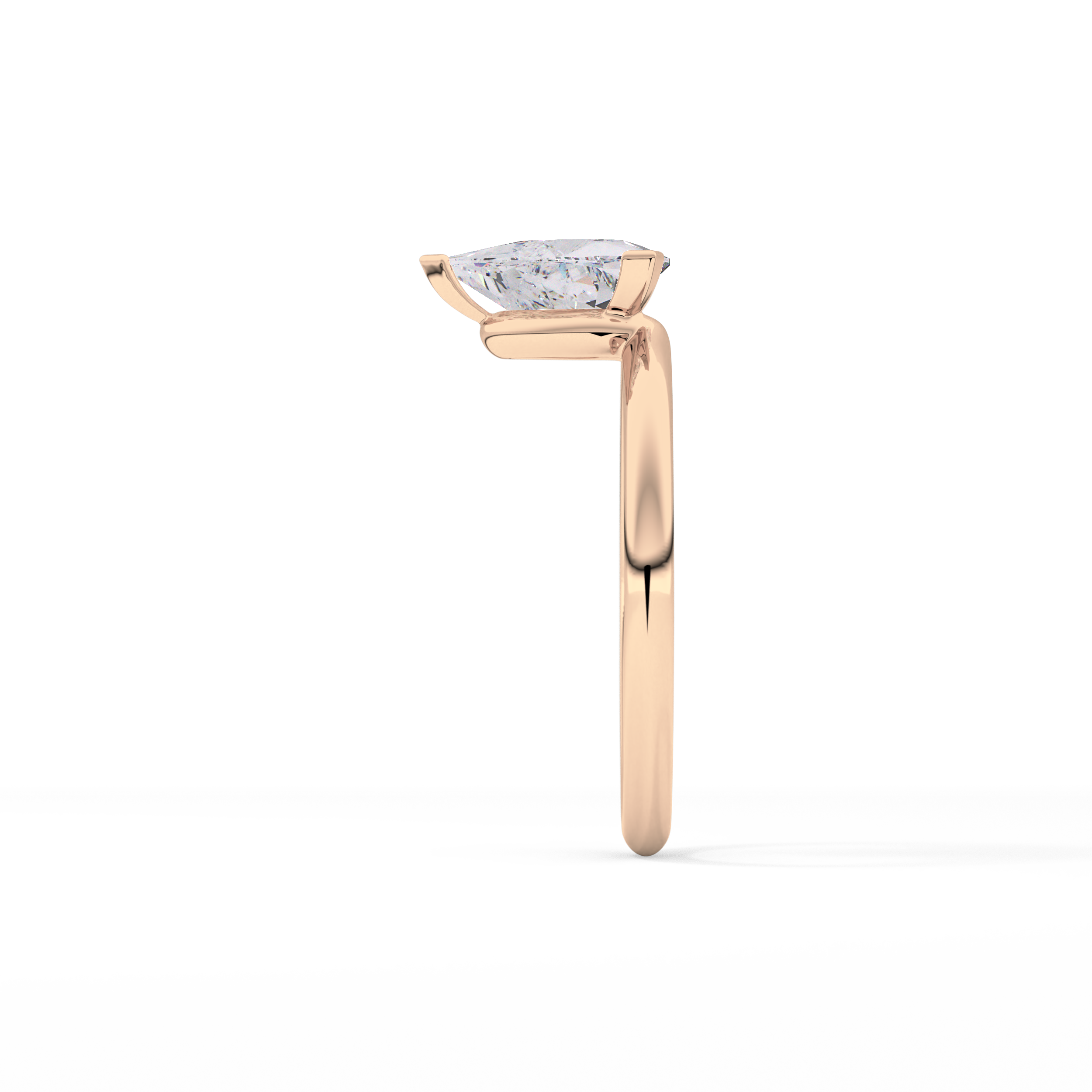 Trillion Solitaire Lab Grown Diamond Engagement Ring