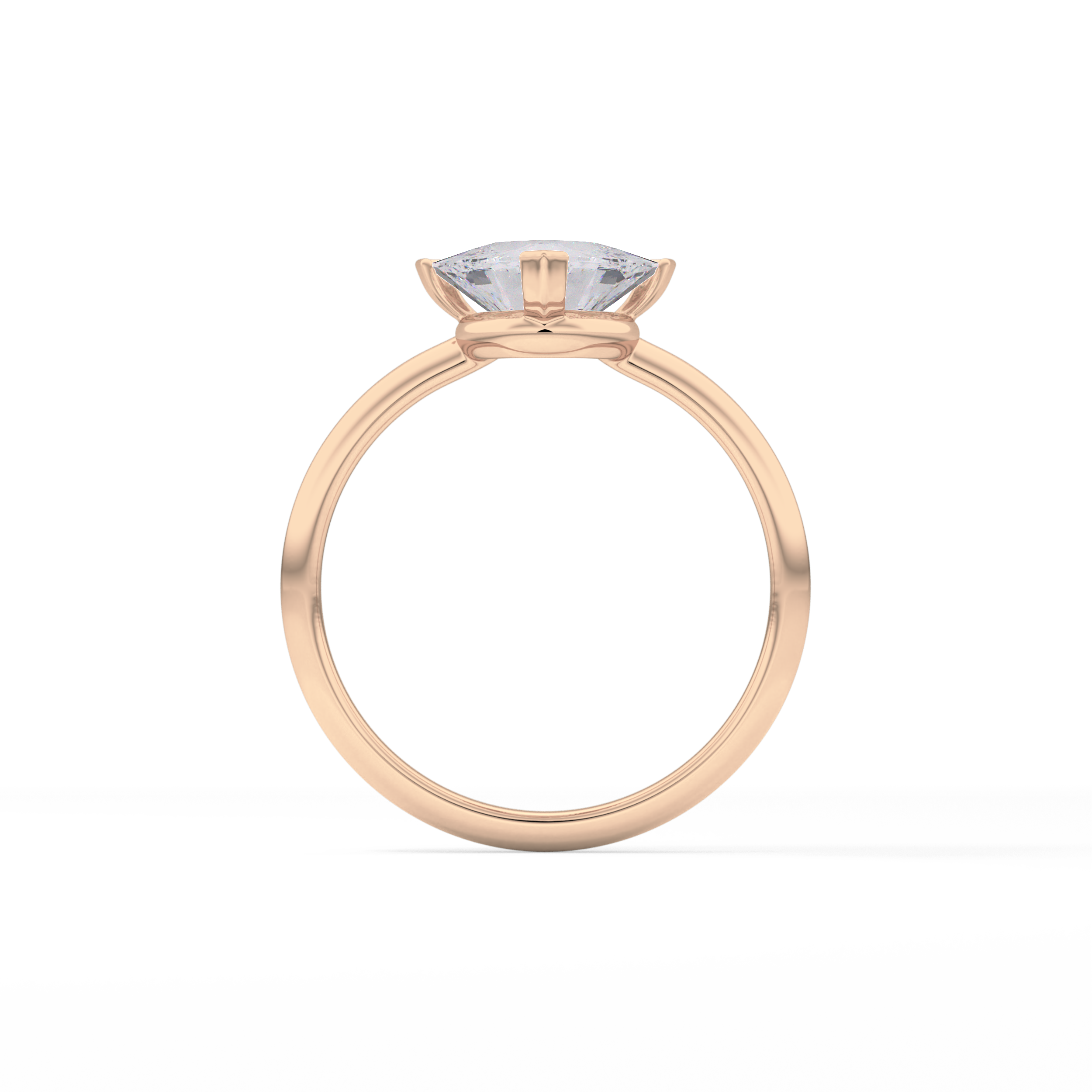 Trillion Solitaire Lab Grown Diamond Engagement Ring