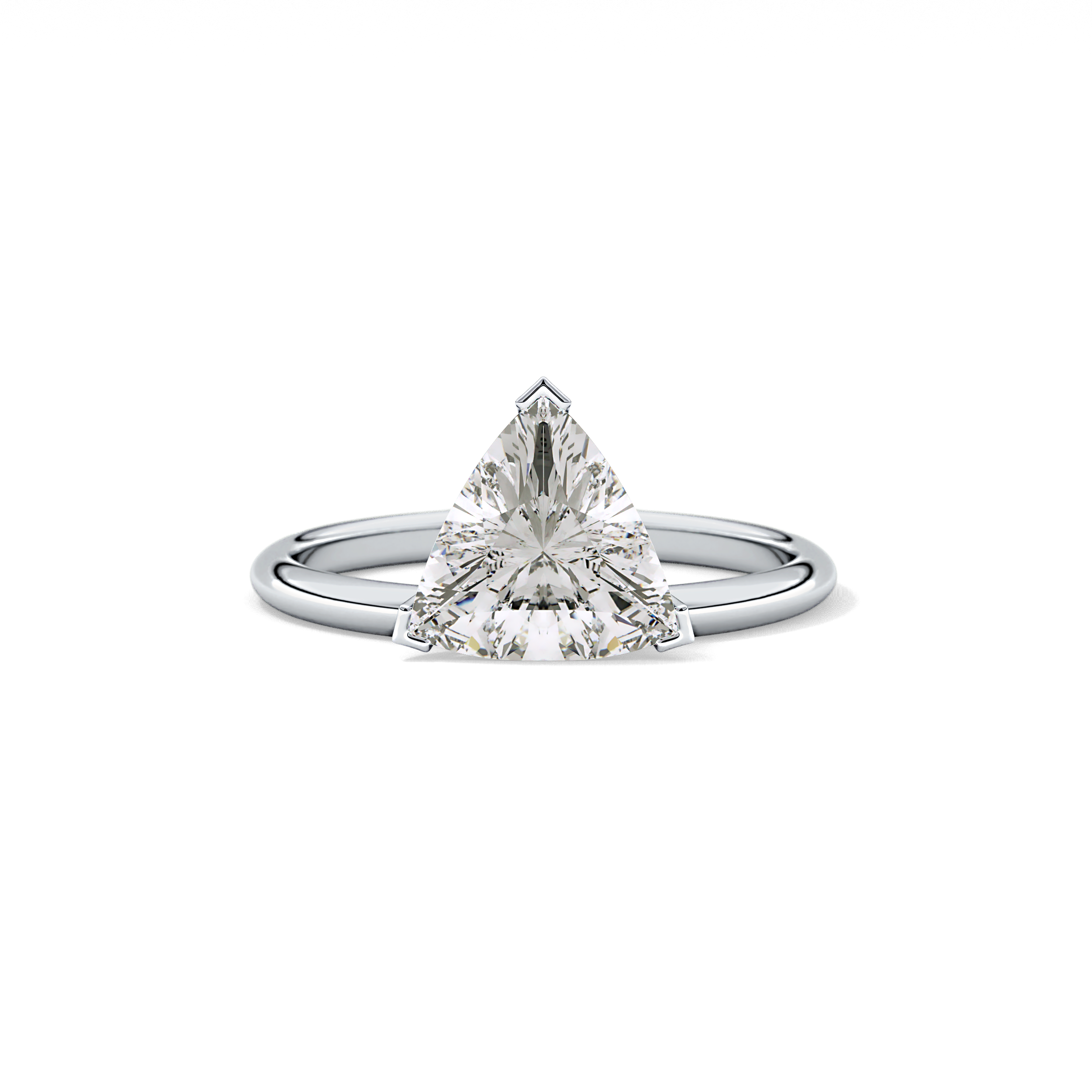 Trillion Solitaire Lab Grown Diamond Engagement Ring