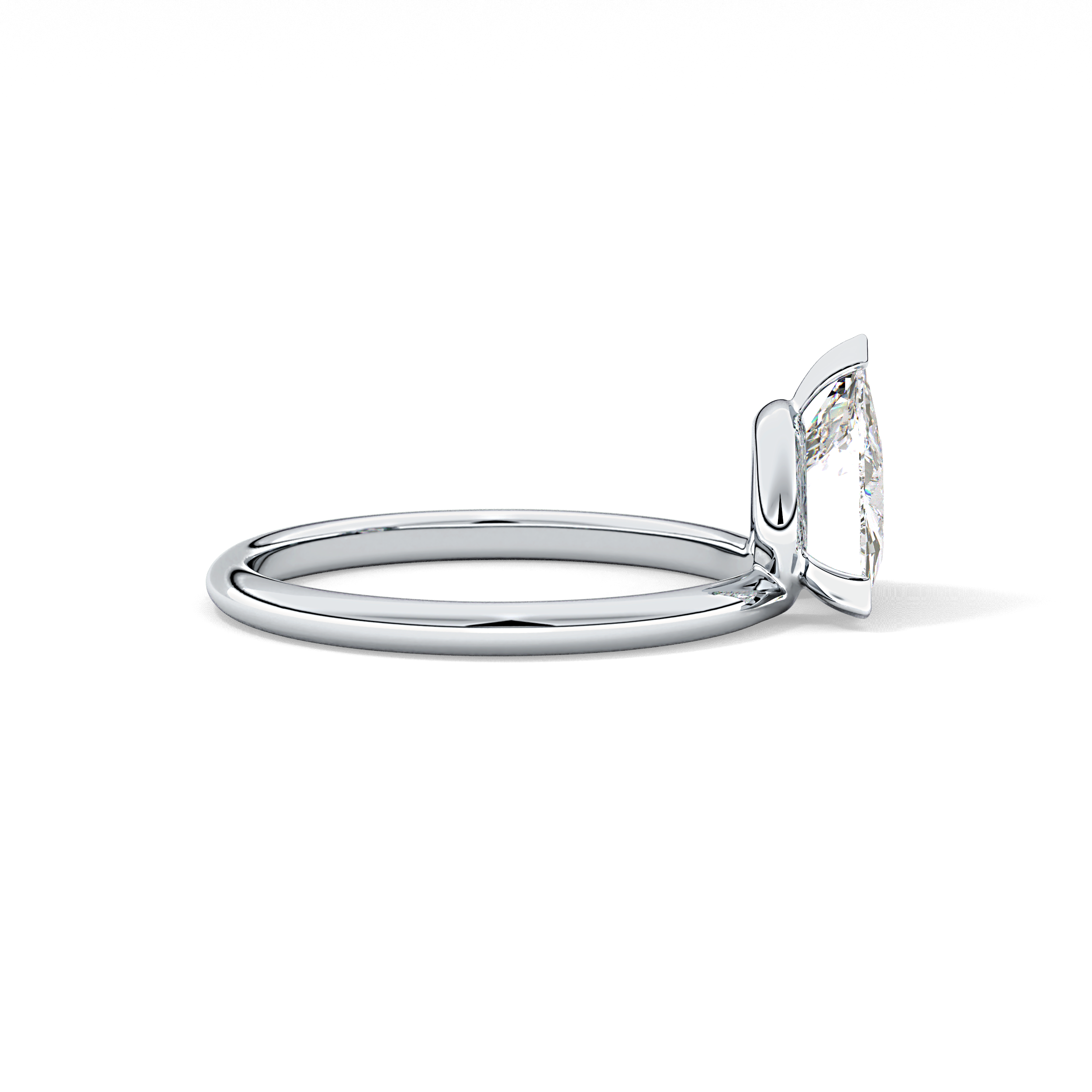 Trillion Solitaire Lab Grown Diamond Engagement Ring