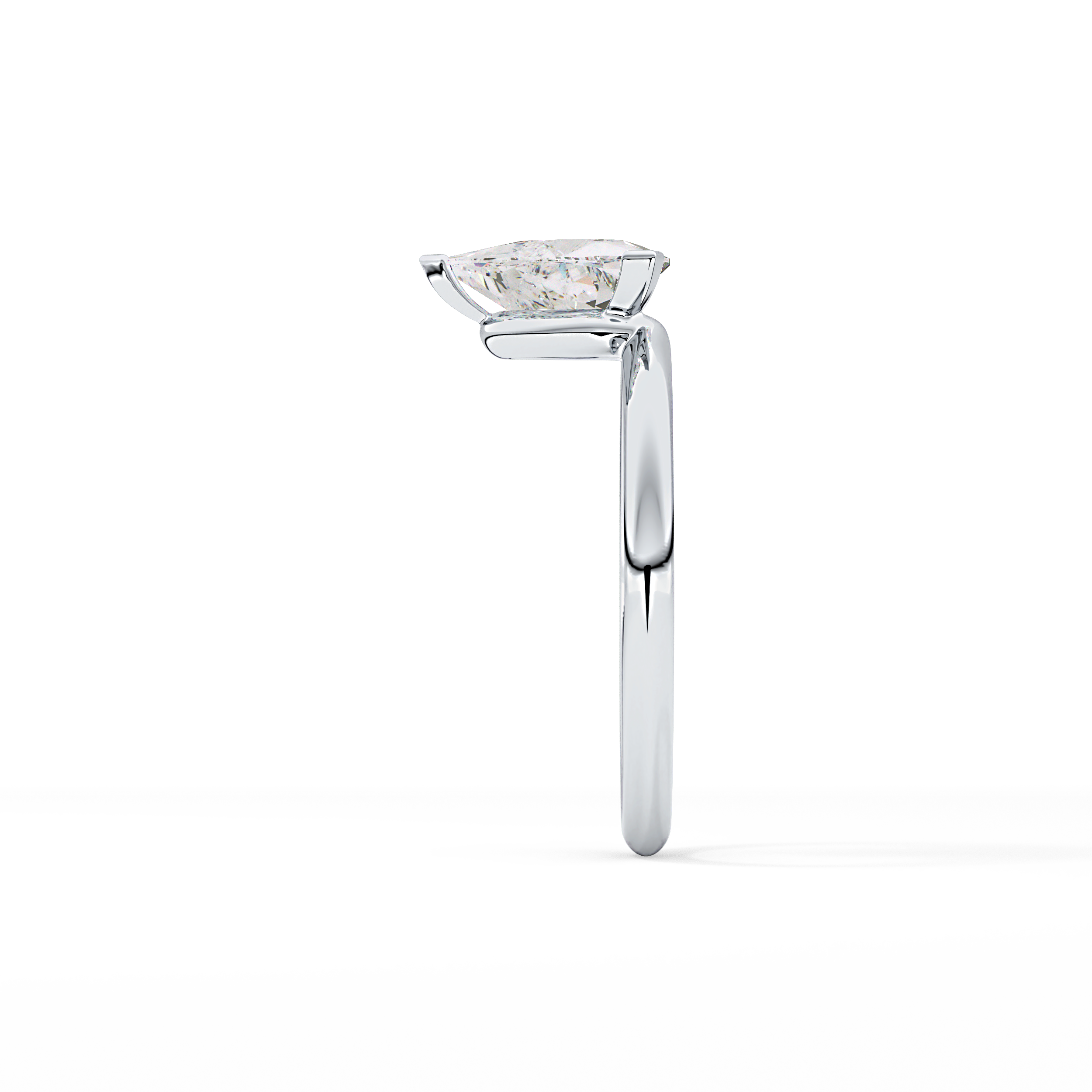 Trillion Solitaire Lab Grown Diamond Engagement Ring
