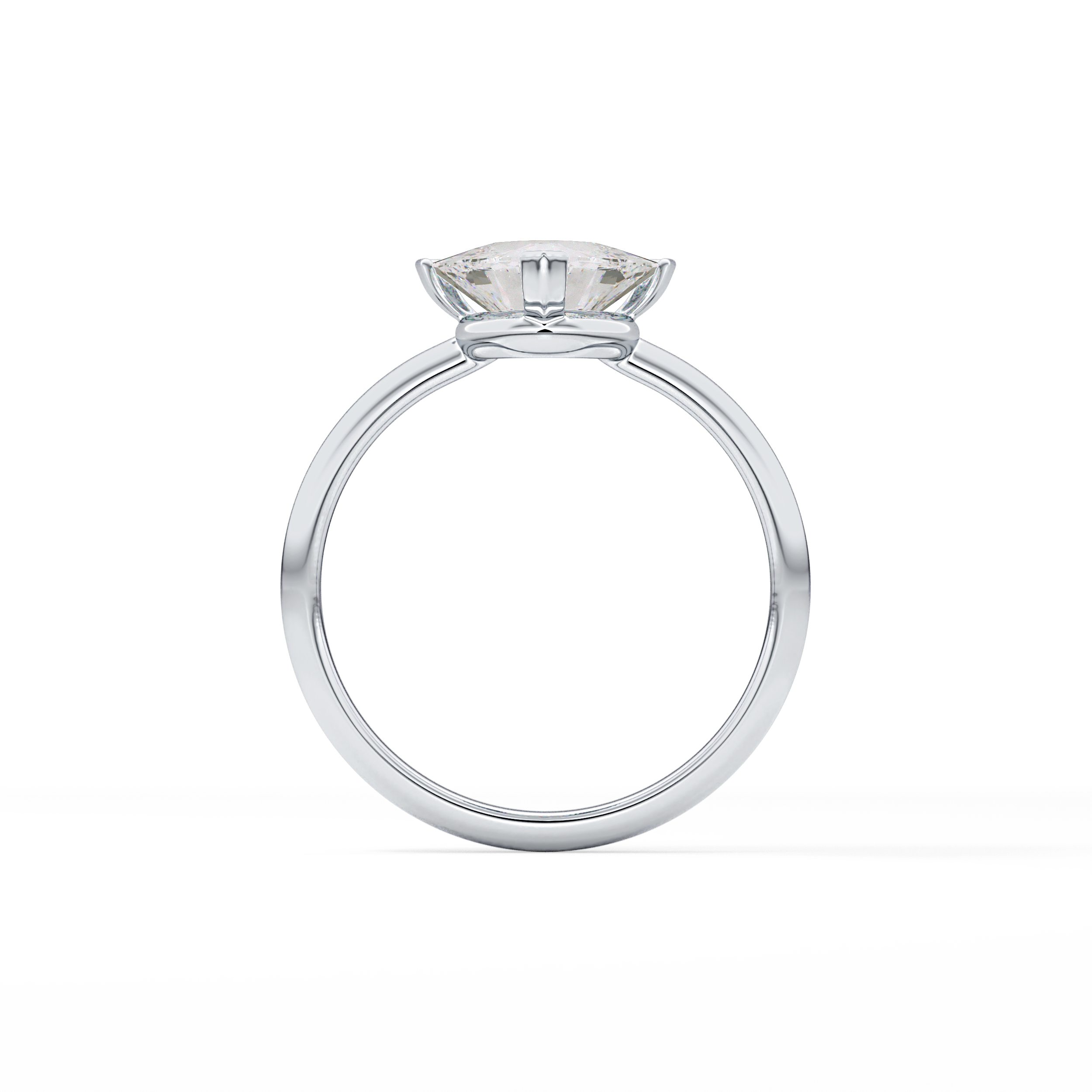 Trillion Solitaire Lab Grown Diamond Engagement Ring