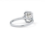 Emerald Bezel Lab Grown Diamond Engagement Ring