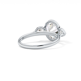 Oval Three Stones Lab Grown Diamond Engagement Ring