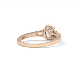Cushion Three Stone Lab Grown Diamond Engagement Ring