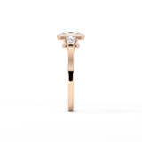 Cushion Three Stone Lab Grown Diamond Engagement Ring