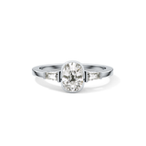 Cushion Three Stone Lab Grown Diamond Engagement Ring