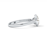 Round Solitaire Bezel Lab Grown Diamond Engagement Ring
