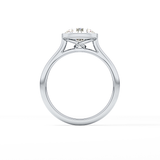 Round Solitaire Bezel Lab Grown Diamond Engagement Ring