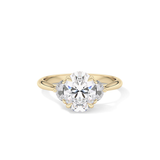 Oval Three Stone Lab Grown Diamond Engagement Ring