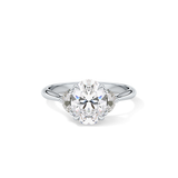 Oval Three Stone Lab Grown Diamond Engagement Ring