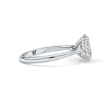 Oval Three Stone Lab Grown Diamond Engagement Ring