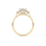 Cushion Three Stone Lab Grown Diamond Engagement Ring
