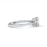 Cushion Three Stone Lab Grown Diamond Engagement Ring