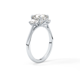 Cushion Three Stone Lab Grown Diamond Engagement Ring