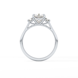 Cushion Three Stone Lab Grown Diamond Engagement Ring