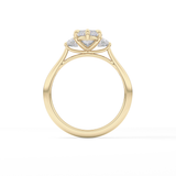 Marquise Three Stone Lab Grown Diamond Engagement Ring