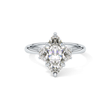 Marquise Three Stone Lab Grown Diamond Engagement Ring