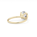 Oval Solitaire Bezel Lab Grown Diamond Engagement Ring