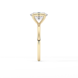 Oval Solitaire Bezel Lab Grown Diamond Engagement Ring