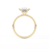Oval Solitaire Bezel Lab Grown Diamond Engagement Ring