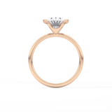 Oval Solitaire Bezel Lab Grown Diamond Engagement Ring