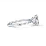 Oval Solitaire Bezel Lab Grown Diamond Engagement Ring
