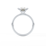 Oval Solitaire Bezel Lab Grown Diamond Engagement Ring